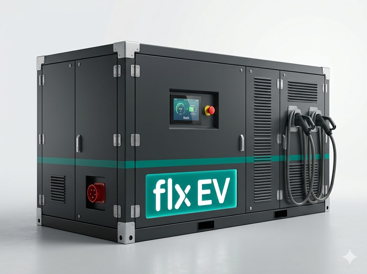 Pocket Rocket mobile EV charger on a trailer